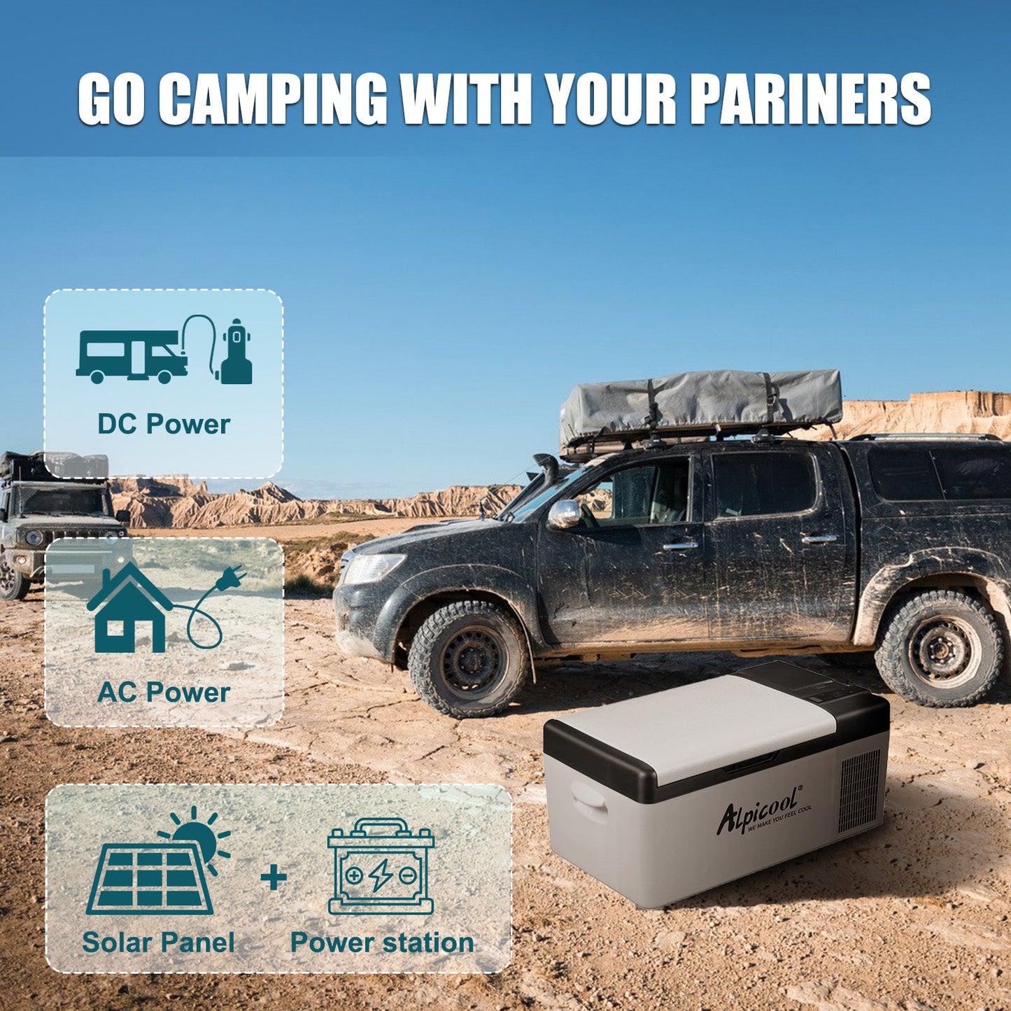 Alpicool EC15 Portable Car Fridge Freezer